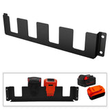 Maxbell 4 Slots Battery Holder Wall Mounted Metal Workspace Accessories Battery Rack