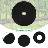 Maxbell 10Pcs Tree Mulch Ring Degradabl Tree Ring Weed Barrier Round Mats for Plants