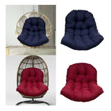 Maxbell Hanging Egg Chair Cushion Sunroom Wicker Chairs Pad Swing Basket Cushion Pad Navy