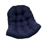 Maxbell Hanging Egg Chair Cushion Sunroom Wicker Chairs Pad Swing Basket Cushion Pad Navy
