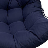 Maxbell Hanging Egg Chair Cushion Sunroom Wicker Chairs Pad Swing Basket Cushion Pad Navy