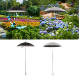 Maxbell Outdoor Plant Sunshade Umbrella Sturdy Weatherproof for Bonsai Patio Outside black