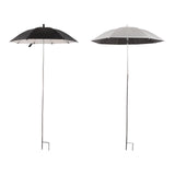 Maxbell Outdoor Plant Sunshade Umbrella Sturdy Weatherproof for Bonsai Patio Outside black