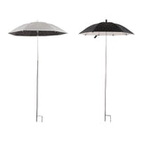 Maxbell Outdoor Plant Sunshade Umbrella Sturdy Weatherproof for Bonsai Patio Outside black