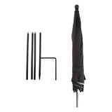 Maxbell Outdoor Plant Sunshade Umbrella Sturdy Weatherproof for Bonsai Patio Outside black