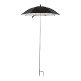 Maxbell Outdoor Plant Sunshade Umbrella Sturdy Weatherproof for Bonsai Patio Outside black