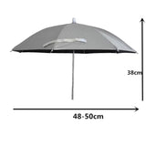 Maxbell Outdoor Plant Sunshade Umbrella Sturdy Weatherproof for Bonsai Patio Outside silver