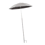 Maxbell Outdoor Plant Sunshade Umbrella Sturdy Weatherproof for Bonsai Patio Outside silver