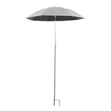 Maxbell Outdoor Plant Sunshade Umbrella Sturdy Weatherproof for Bonsai Patio Outside silver
