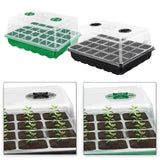 Maxbell Seedling Starting Tray 24 Cells Nursery Tray for Hydroponic Indoor Gardening Green
