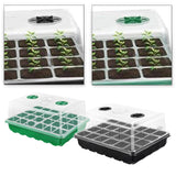 Maxbell Seedling Starting Tray 24 Cells Nursery Tray for Hydroponic Indoor Gardening Green