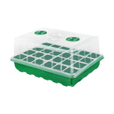 Maxbell Seedling Starting Tray 24 Cells Nursery Tray for Hydroponic Indoor Gardening Green