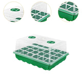 Maxbell Seedling Starting Tray 24 Cells Nursery Tray for Hydroponic Indoor Gardening Green