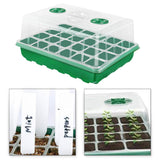 Maxbell Seedling Starting Tray 24 Cells Nursery Tray for Hydroponic Indoor Gardening Green