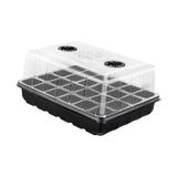 Maxbell Seedling Starting Tray 24 Cells Nursery Tray for Hydroponic Indoor Gardening Black