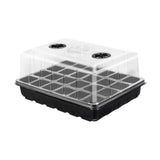 Maxbell Seedling Starting Tray 24 Cells Nursery Tray for Hydroponic Indoor Gardening Black