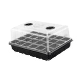 Maxbell Seedling Starting Tray 24 Cells Nursery Tray for Hydroponic Indoor Gardening Black