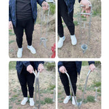 Maxbell Seedling Transplanter Long Handled Bulb Planter Tool for Potatoes Vegetables