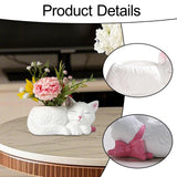 Maxbell Cartoon Cat Flower Pot Creative Plant Pot for Yard Living Room Bedroom Patio