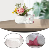 Maxbell Cartoon Cat Flower Pot Creative Plant Pot for Yard Living Room Bedroom Patio