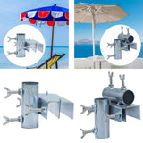 Maxbell Deck Umbrella Holder Tricycle Metal Parasol Holder for Fence Courtyard Chair Horizontal