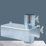 Maxbell Deck Umbrella Holder Tricycle Metal Parasol Holder for Fence Courtyard Chair Horizontal