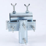 Maxbell Deck Umbrella Holder Tricycle Metal Parasol Holder for Fence Courtyard Chair Vertical Horizontal