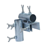 Maxbell Deck Umbrella Holder Tricycle Metal Parasol Holder for Fence Courtyard Chair Vertical Horizontal