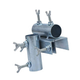 Maxbell Deck Umbrella Holder Tricycle Metal Parasol Holder for Fence Courtyard Chair Vertical Horizontal