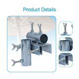 Maxbell Deck Umbrella Holder Tricycle Metal Parasol Holder for Fence Courtyard Chair Vertical Horizontal