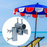 Maxbell Deck Umbrella Holder Tricycle Metal Parasol Holder for Fence Courtyard Chair Vertical Horizontal