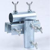 Maxbell Deck Umbrella Holder Tricycle Metal Parasol Holder for Fence Courtyard Chair Vertical Horizontal