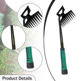 Maxbell Agricultural Cultivator High Carbon Steel for Gardening Mulching Cultivating Green handle