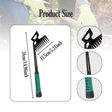 Maxbell Agricultural Cultivator High Carbon Steel for Gardening Mulching Cultivating Green handle