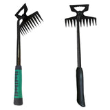 Maxbell Agricultural Cultivator High Carbon Steel for Gardening Mulching Cultivating Green handle