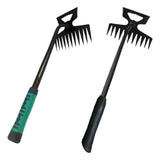 Maxbell Agricultural Cultivator High Carbon Steel for Gardening Mulching Cultivating Green handle