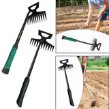 Maxbell Agricultural Cultivator High Carbon Steel for Gardening Mulching Cultivating Green handle