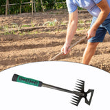 Maxbell Agricultural Cultivator High Carbon Steel for Gardening Mulching Cultivating Green handle