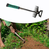 Maxbell Agricultural Cultivator High Carbon Steel for Gardening Mulching Cultivating Green handle
