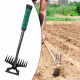 Maxbell Agricultural Cultivator High Carbon Steel for Gardening Mulching Cultivating Green handle