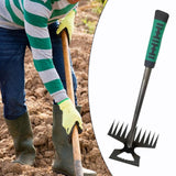 Maxbell Agricultural Cultivator High Carbon Steel for Gardening Mulching Cultivating Green handle