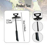 Maxbell Agricultural Cultivator High Carbon Steel for Gardening Mulching Cultivating Black handle