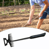Maxbell Agricultural Cultivator High Carbon Steel for Gardening Mulching Cultivating Black handle