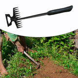Maxbell Agricultural Cultivator High Carbon Steel for Gardening Mulching Cultivating Black handle