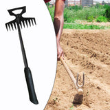 Maxbell Agricultural Cultivator High Carbon Steel for Gardening Mulching Cultivating Black handle