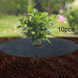 Maxbell 10Pcs Tree Mulch Rings for Weed Control Landscape Round Fruit Tree Protector 72cm 8cm Hole