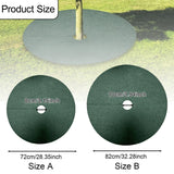Maxbell 10Pcs Tree Mulch Rings for Weed Control Landscape Round Fruit Tree Protector 72cm 8cm Hole
