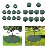 Maxbell 10Pcs Tree Mulch Rings for Weed Control Landscape Round Fruit Tree Protector 72cm 8cm Hole