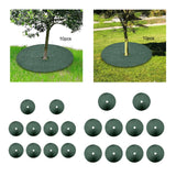 Maxbell 10Pcs Tree Mulch Rings for Weed Control Landscape Round Fruit Tree Protector 72cm 8cm Hole