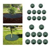 Maxbell 10Pcs Tree Mulch Rings for Weed Control Landscape Round Fruit Tree Protector 72cm 8cm Hole